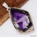 Pendentif Auralite 23 en argent 925 certifié – Pierre vibratoire rare