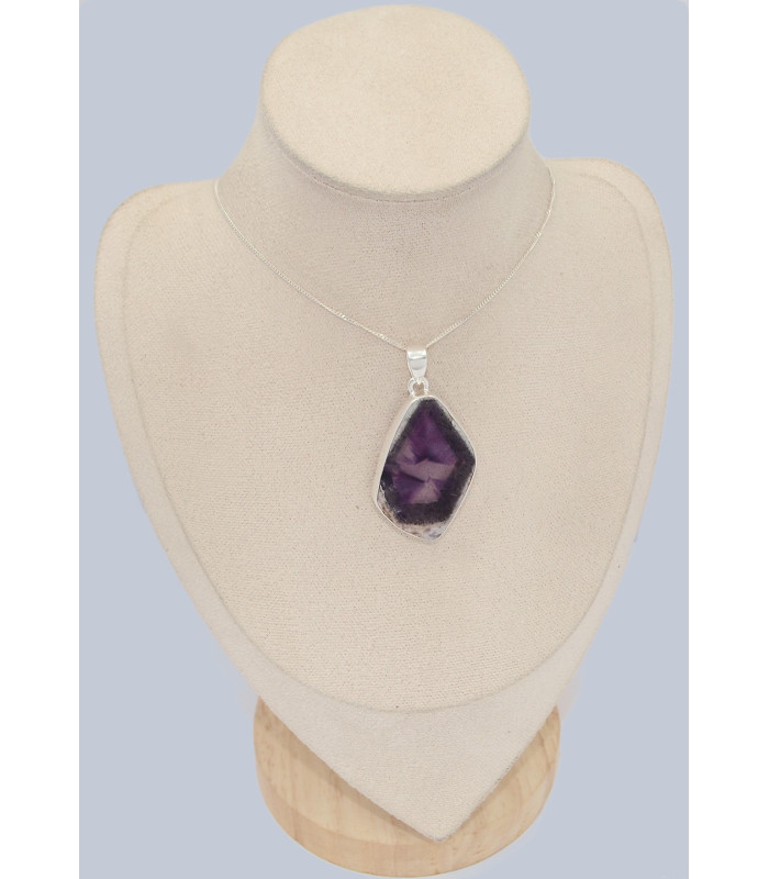 Grand Pendentif pierre naturelle Auralite 23