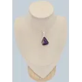 Authentique Pendentif argent pierre Auralite 23 - Pendentifs pierres naturelles