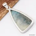 Pendentif Nakaurite Glacierite argent 925 - Pendentifs pierres naturelles