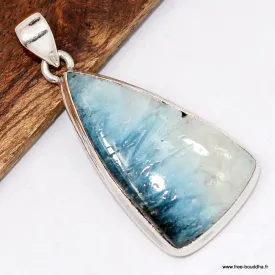 Pendentif Nakaurite Glacierite argent 925 - Pendentifs pierres naturelles
