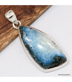Pendentif Glaciérite blue ice forme libre