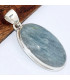 Pendentif oval en Aigue-marine cabochon