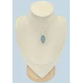 Pendentif Pierre naturelle en Aigue-marine cabochon - Bijoux en Aigue-marine