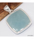 Pendentif pierre naturelle Aigue-marine cabochon