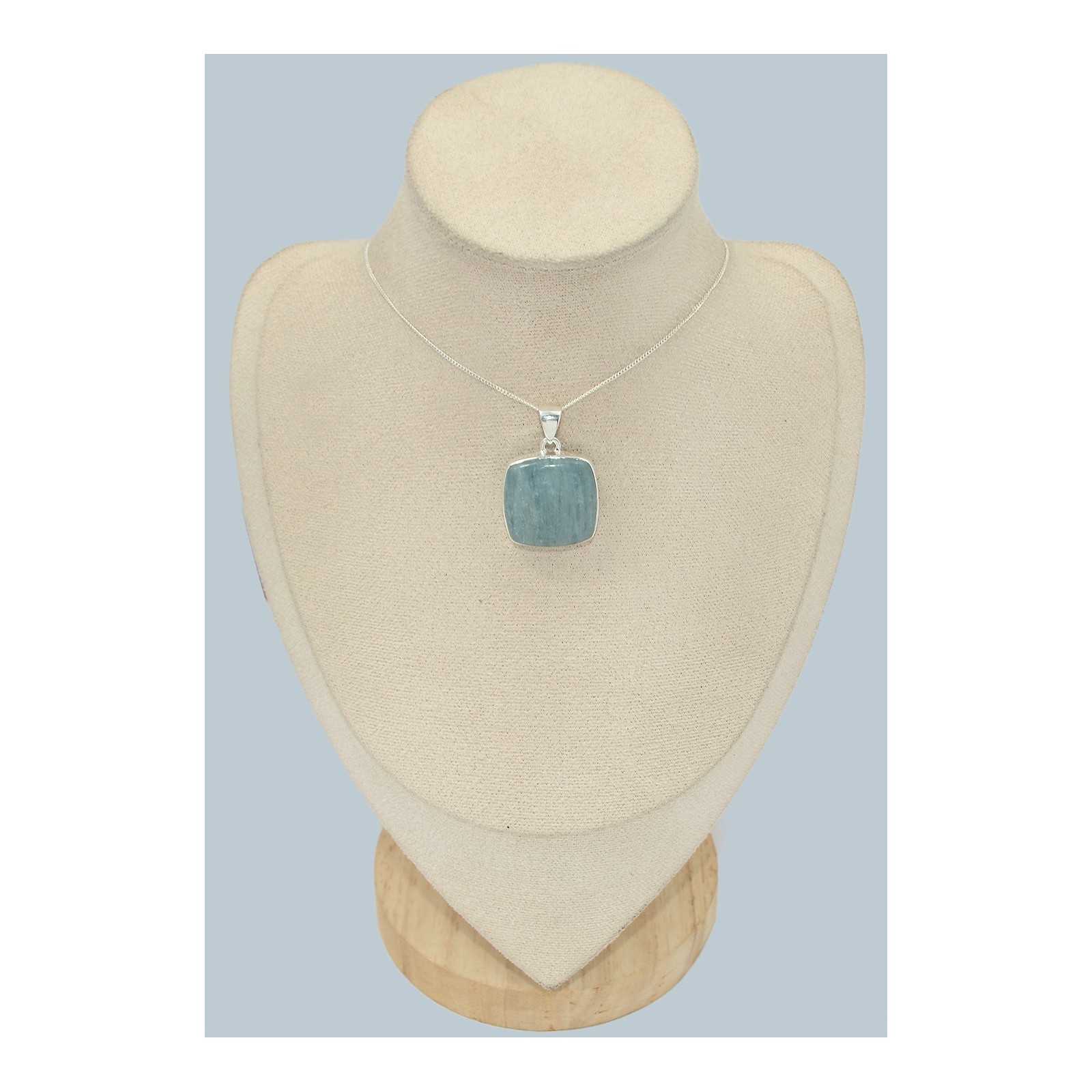 Pendentif Aigue-marine Bleu Océan 190,95 Carats Taille Ronde - Pierre De Laboratoire, Excellente Qualité
