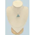 Pendentif triangulaire en Aigue-marine naturelle - Bijoux en Aigue-marine