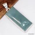 Long pendentif aigue-marine authentique - Bijoux en Aigue-marine