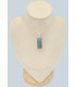 Long pendentif aigue-marine authentique