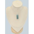 Pendentif Aigue‑marine argent 925 pierre naturelle certifiée
