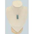 Long pendentif aigue-marine authentique - Bijoux en Aigue-marine