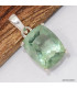 Pendentif argent Fluorite verte facettée