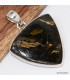 Pendentif Nuummite Authentique – Pierre de Rééquilibrage eT Argent 925