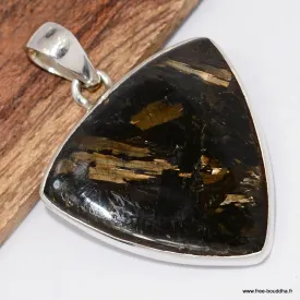 Pendentif Nuumite véritable triangulaire - Pendentifs pierres naturelles
