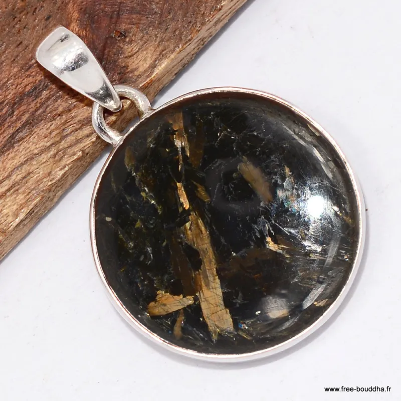 Pendentif Nuumite forme ronde - Pendentifs pierres naturelles