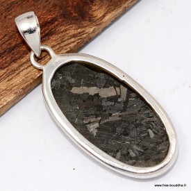 Pendentif Nuumite ovale allongé – argent 925 – certifié authentique