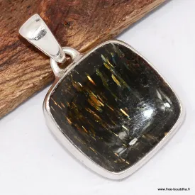 Pendentif Nuumite forme carrée - Pendentifs pierres naturelles