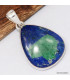 Pendentif goutte en Azurite sur malachite