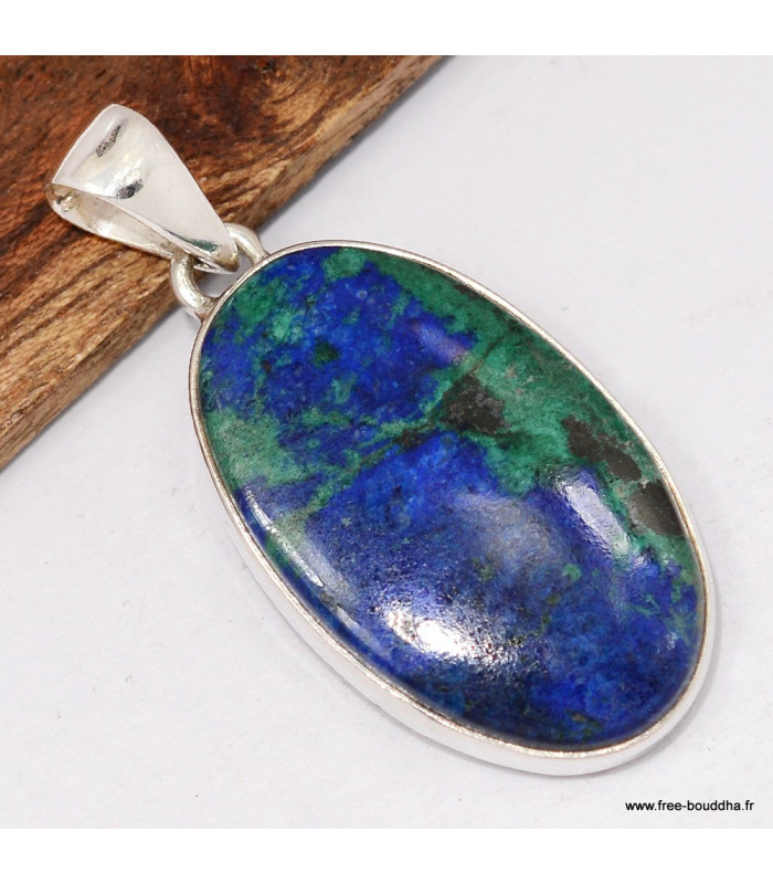 Bijou Pendentif Azurite naturelle