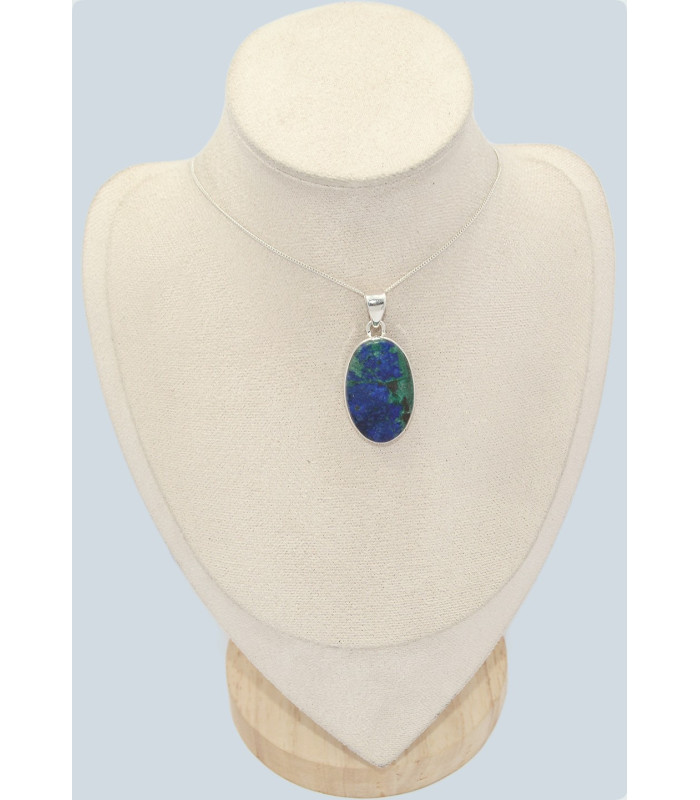 Bijou Pendentif Azurite naturelle