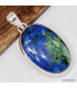 Bijou Pendentif Azurite sur malachite oval