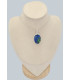 Bijou Pendentif Azurite sur malachite oval