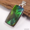 Pendentif Ammolite – Pierre du Canada qualité AAA en argent 925