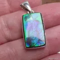 Rare Ammolite bleue authentique - Pendentifs pierres naturelles