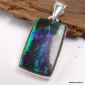 Pendentif Ammolite – Pierre du Canada qualité AAA en argent 925