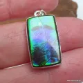 Rare Ammolite bleue authentique - Pendentifs pierres naturelles