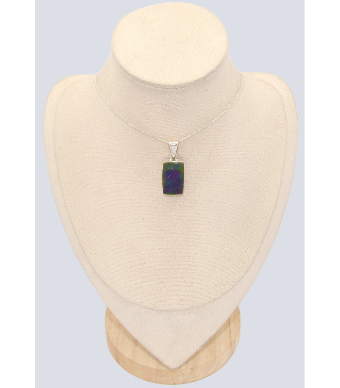 Pendentif Ammolite – Pierre du Canada qualité AAA en argent 925