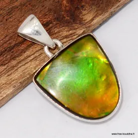Pendentif Ammolite véritable grade AAA - Pendentifs pierres naturelles