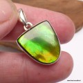 Pendentif Ammolite – Pierre du Canada qualité AAA en argent 925
