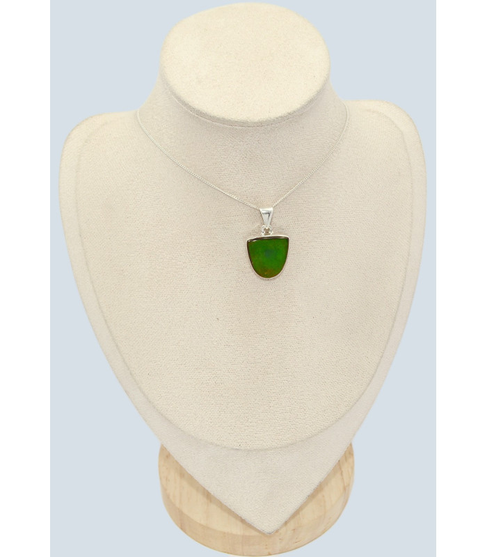 Pendentif Ammolite – Pierre du Canada qualité AAA en argent 925