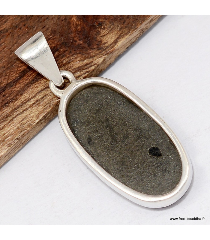 Pendentif Ammolite – Pierre verte bleue orange qualité AAA en argent 925