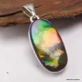 Pendentif en pierre Ammolite grade AAA - Pendentifs pierres naturelles