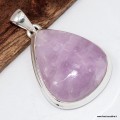 Pendentif Kunzite goutte, argent 925 bijou énergétique