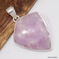 Pendentif Kunzite losange argent 925 véritable certifié