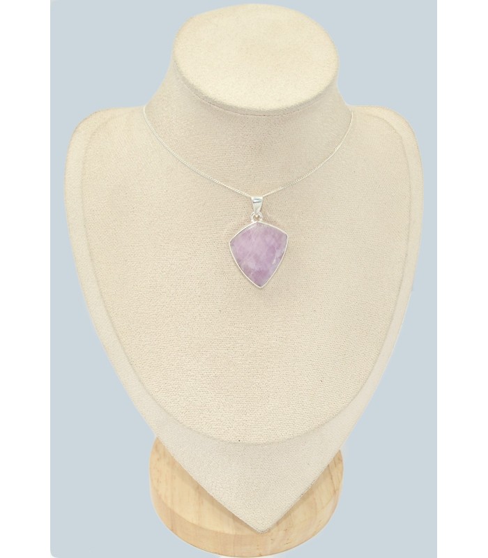 Pendentif Kunzite forme losange