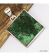 Pendentif Grenat Vert Uvarovite en Argent 925 - Certifié Authentique