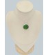 Pendentif rond en Grenat vert