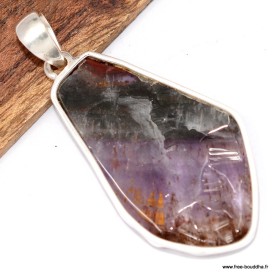 Grand pendentif Super Seven en tranche – Argent 925 certifié