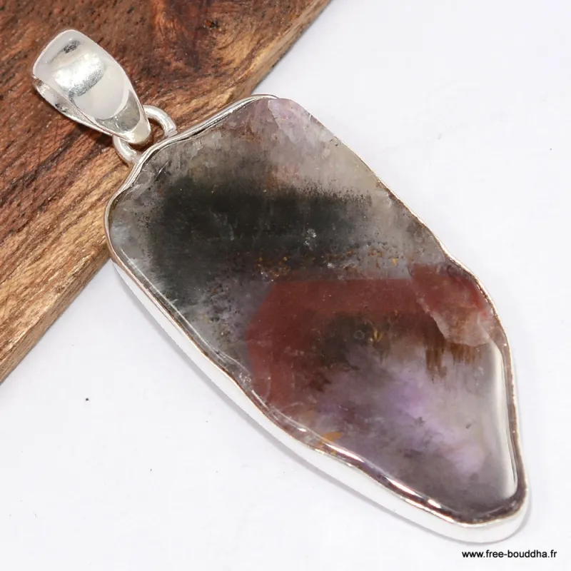 Pendentif Super Seven en Argent 925 - Pendentifs pierres naturelles