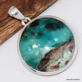 Rare Pendentif Bois de Colla de Turquie turquoise - Pendentifs pierres naturelles