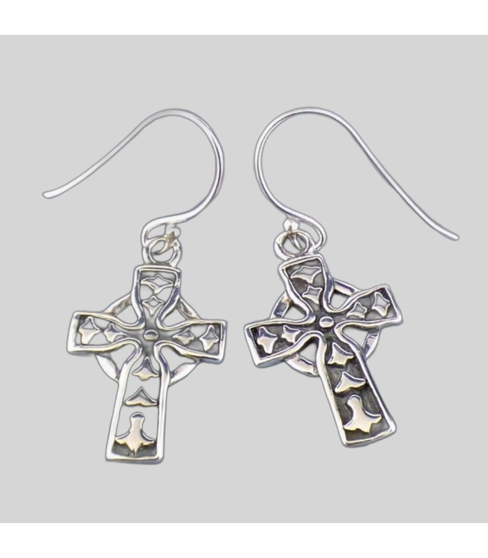Boucles d'oreilles CROIX CELTIQUE