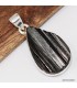 Pendentif en Tourmaline noire forme goutte