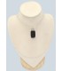 Pendentif Tourmaline noire certifié brut du Brésil argent 925 poinçonné