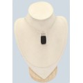 Pendentif Tourmaline noire certifié brut du Brésil argent 925 poinçonné