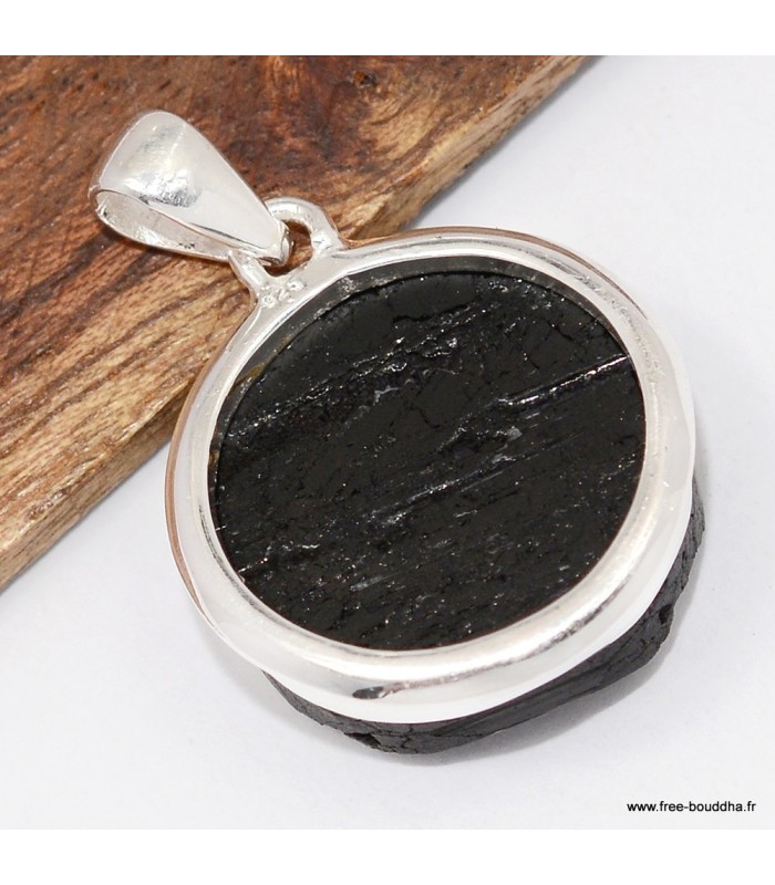 Bijou pendentif en Tourmaline noire brute