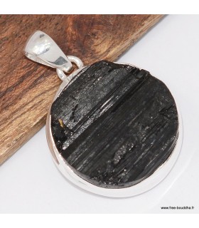 Bijou pendentif en Tourmaline noire brute